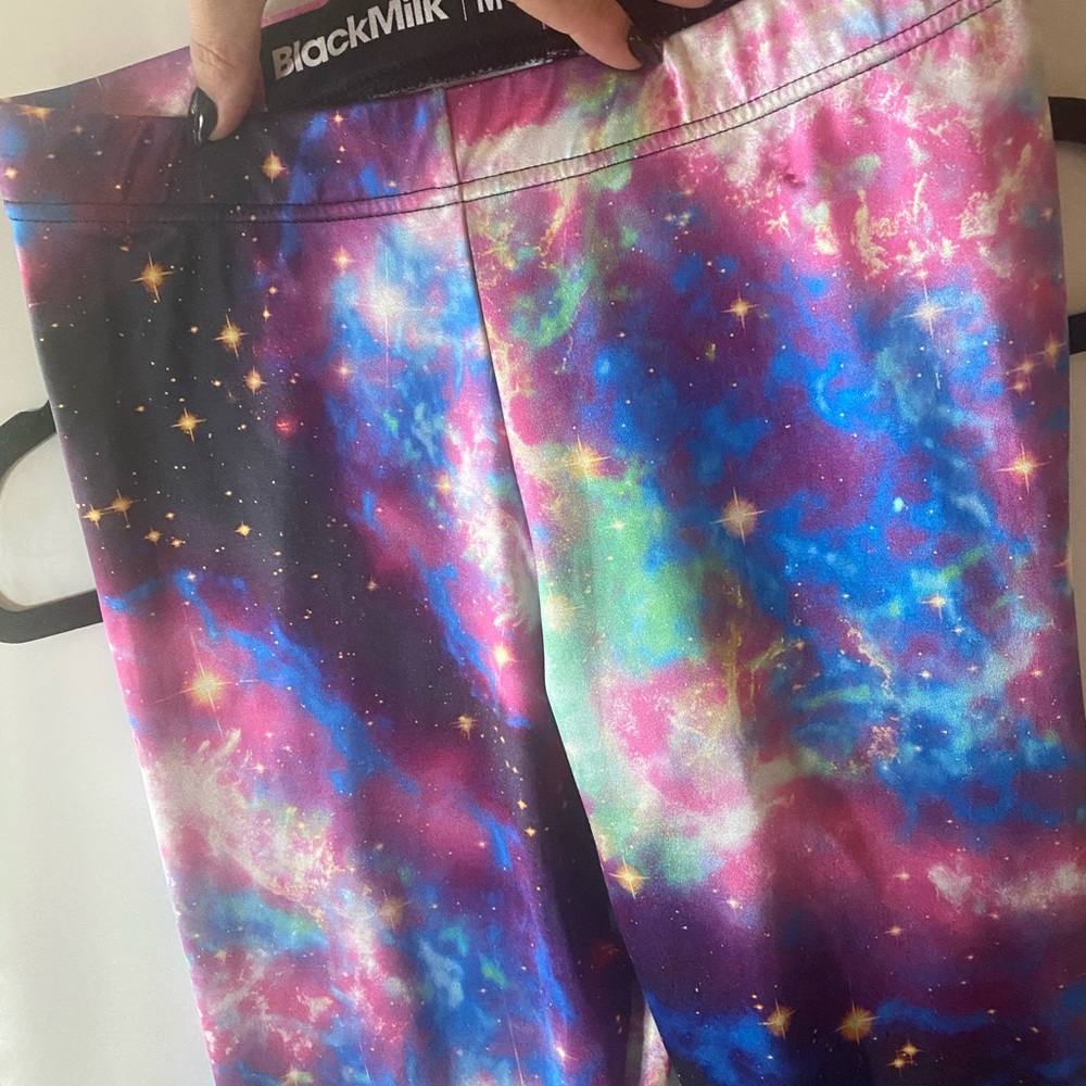 BlackMilk galaxy leggings - high waisted - size medium - barely worn